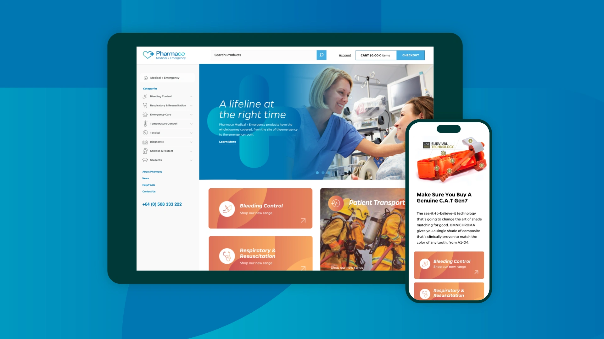 Medical Emergency eCommerce with ERP Integration